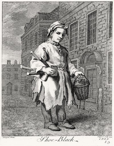 ワグナーによって彫刻されたシューブラック、1739年 作： Jacopo after Amiconi