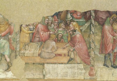 兄弟に売られたヨセフ (フレスコ画) 作： Jacopo da Bologna