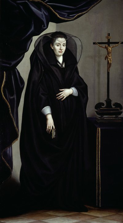 喪に服した貴婦人の肖像 作： Jacopo da Empoli