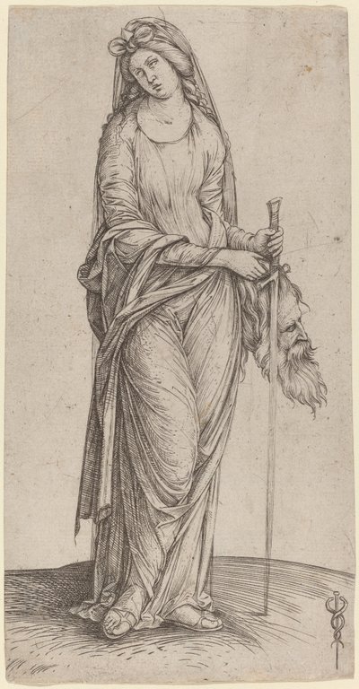 ホロフェルネスの首を持つジュディス c. 15011503。 作： Jacopo de Barbari