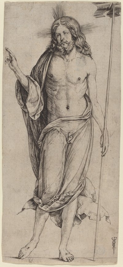 復活したキリスト、c。 15031504。 作： Jacopo de Barbari