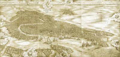 ヴェネツィアの眺め 作： Jacopo de Barbari