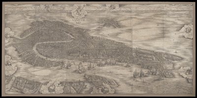 ヴェネツィアの眺め、1500 作： Jacopo de Barbari