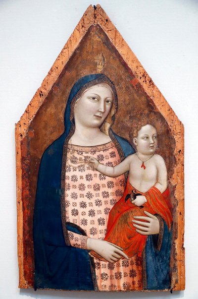 聖母子、1337〜39年頃 作： Jacopo del Casentino