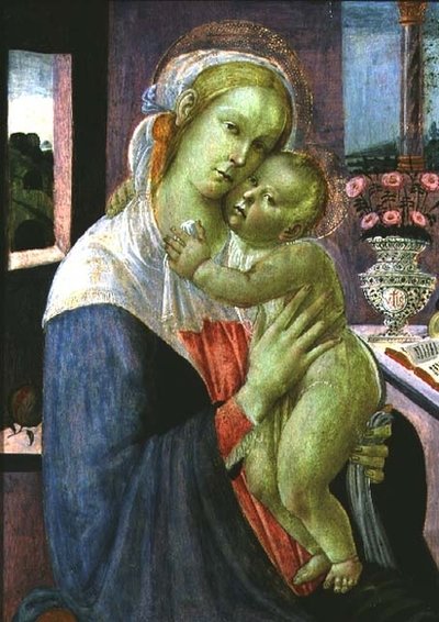 聖母子 作： Jacopo del Sellaio