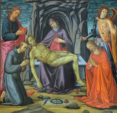 O depoimento e os santos 作： Jacopo del Sellaio