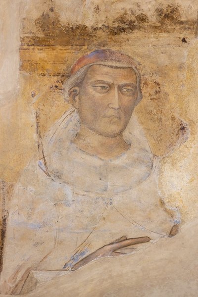 「聖人の肖像（聖イヴ・エロリー？）（フレスコ画） 作： Jacopo di Cione