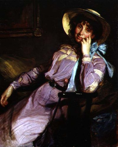 Miss M.D. McEwenの肖像（油彩・キャンバス） 作： Jacques Emile Blanche