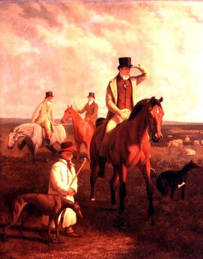 ロード・リバーズのコーシング 作： Jacques Laurent Agasse