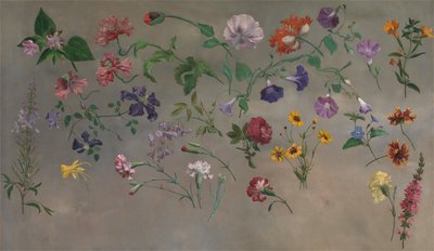花の研究[1985年、コーマック、YCBA簡潔なカタログ] 作： Jacques-Laurent Agasse