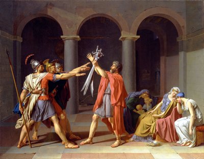 ホラティウスの誓い 作： Jacques Louis David