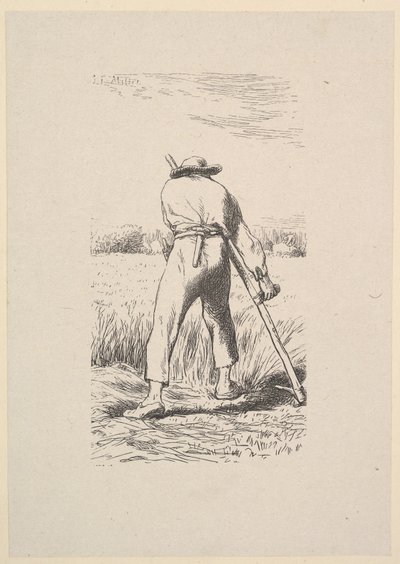 小麦の刈り取り人、1853年。 作： Jacques Adrien Lavieille