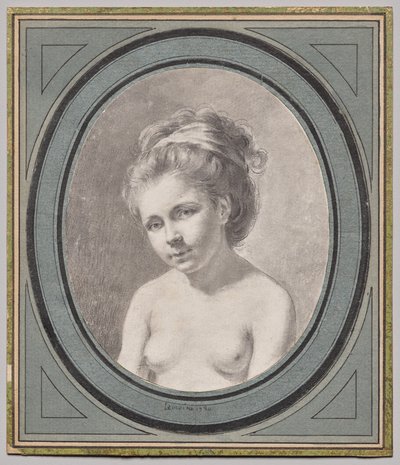 ヌードの女性のバスト 作： Jacques Antoine Marie Lemoine