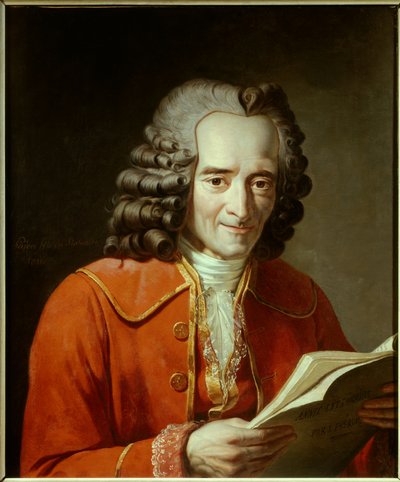 ヴォルテールの肖像（Francois Marie Arouet dit 作： Jacques Augustin Catherine Pajou