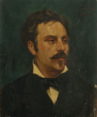 作曲家ガブリエル・フォーレの肖像 1845-1924, 1878. 作： Jacques Baugnies