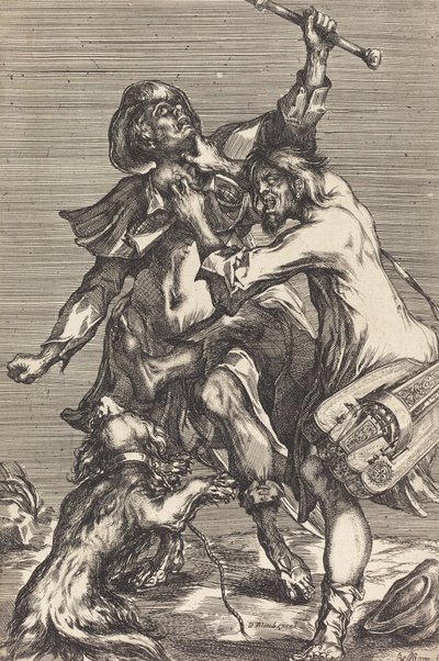 乞食との戦い。 作： Jacques Bellange