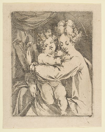 マドンナとチャイルド、1612-16。 作： Jacques Bellange
