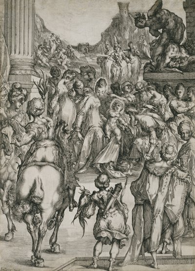 東方の三博士、1614-17年頃（彫刻によるエッチング） 作： Jacques Bellange