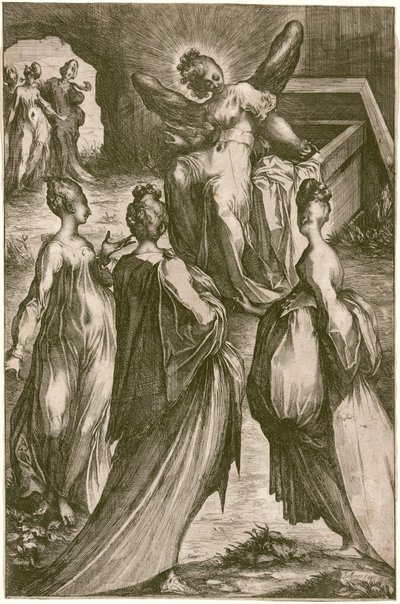 墓前の三人のマリア。 作： Jacques Bellange
