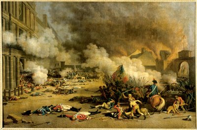 チュイルリー宮殿の攻略8月10日のチュイルリー宮殿の攻撃 作： Jacques Bertaux