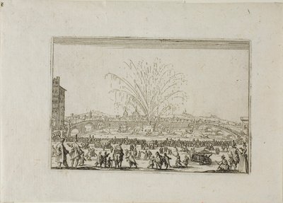 カプリースより アルノ川の祝祭 作： Jacques Callot