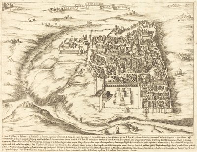 エルサレム市の航空写真 作： Jacques Callot