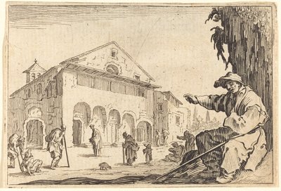 救貧院、c。 1622年。 作： Jacques Callot