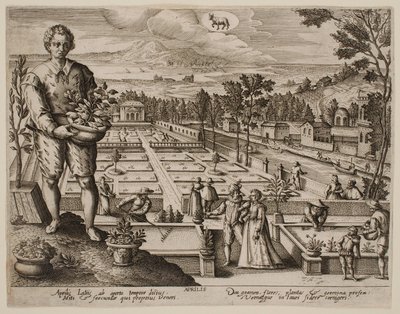 「月」シリーズより『4月』 作： Jacques Callot