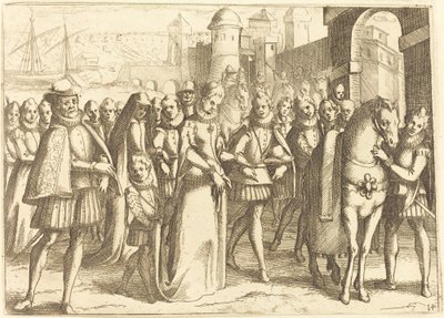 バレンシアに到着 作： Jacques Callot