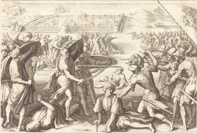 骨の外側砦への攻撃 作： Jacques Callot
