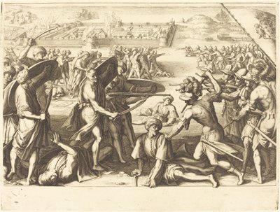 骨の外側砦への攻撃 作： Jacques Callot
