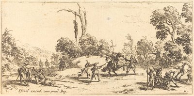 高速道路で旅行者を攻撃する 作： Jacques Callot