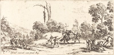 高速道路で旅行者を攻撃する 作： Jacques Callot