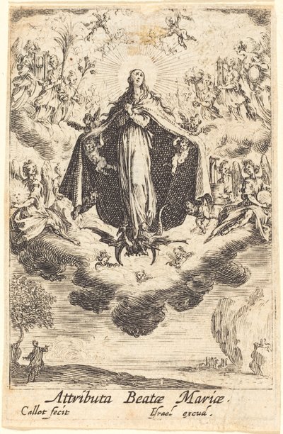 1630年以降の聖母の属性。 作： Jacques Callot