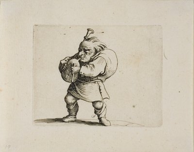 Varie Figure Gobbi のバグパイプ奏者 作： Jacques Callot