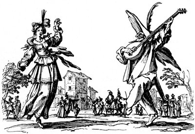 Balli di Sfessania - Jacomo Callotの銅版画より。 作： Jacques Callot