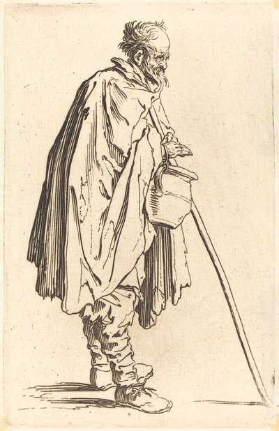 鍋を持った物乞い 作： Jacques Callot