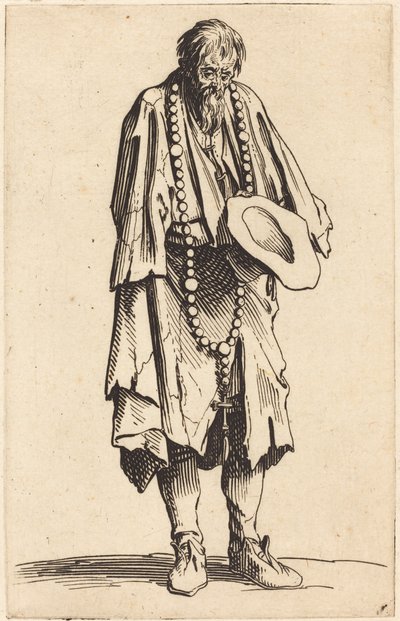 ロザリオを持った乞食 作： Jacques Callot
