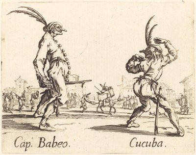 キャップ。 バベオとクキューバ、c。 1622年。 作： Jacques Callot