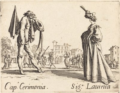 キャップセレモニーとシガ。 ラビニア 作： Jacques Callot