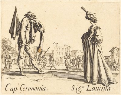 キャップ。CerimoniaとSiga.ラヴィニア、1622年頃 作： Jacques Callot