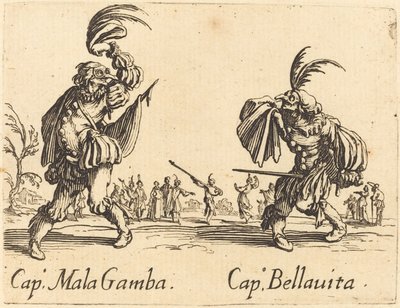 Cap. Mala Gamba と Cap. Bellavita 作： Jacques Callot