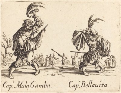 Cap. Mala Gamba と Cap. Bellavita 作： Jacques Callot