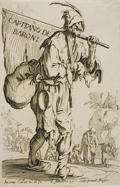 バロンのキャプテン、ベガーズの口絵 作： Jacques Callot