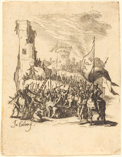 十字架を背負うキリスト 作： Jacques Callot