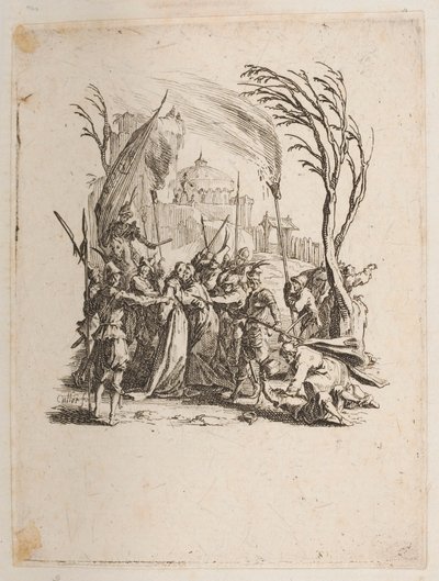 ユダヤ人に届けられたキリスト、いいえ。 4 の 11 から La Petite Passion 作： Jacques Callot