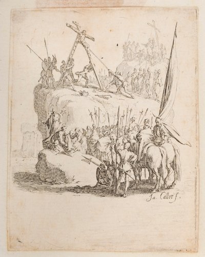 槍で突き刺されたキリスト、いいえ。 11 の 11 から La Petite Passion 作： Jacques Callot