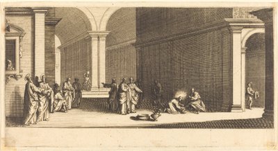 使徒たちの足を洗うキリスト 作： Jacques Callot