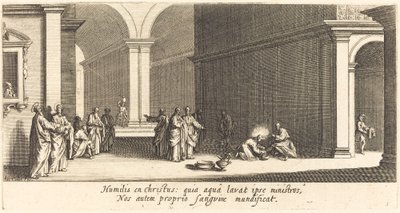 使徒たちの足を洗うキリスト 作： Jacques Callot