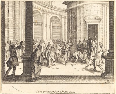 キリストと姦淫の女 作： Jacques Callot